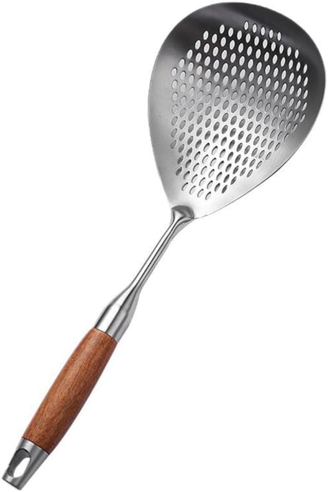Multifunctional Stainless Steel Skimmer Strainer Ladle Vegetable Broth Tool