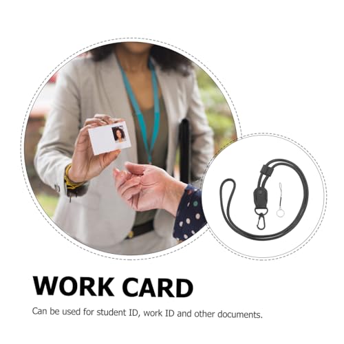 Cordon pour clés et lanière de suspension pour badge rétractable PU - 6