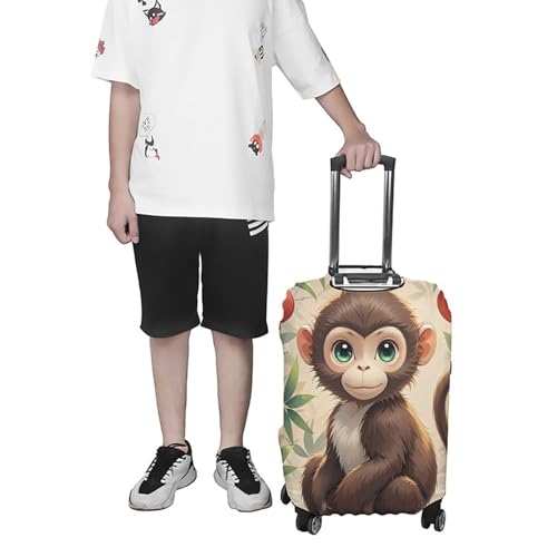 Housse de bagage élasthique blanche pour valise sans rayure L - 7