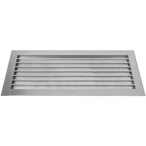 Image of Repa Market 20 x 8 Inch (Vent Opening Size) Heavy-Duty Galvanized Steel Gable Vent - Air Vent Covers with Mesh Screen - Cold Air Intake, Register Vent Cover for HVAC - Outdoor Air Return Grille