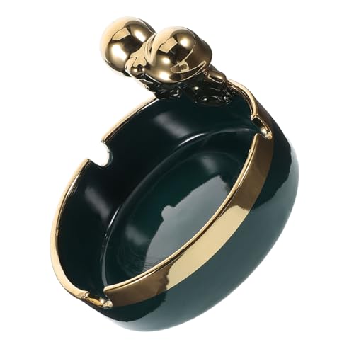 Alipis Cendrier à Cigares Céramique Cendrier Vintage Mignon pour Femme pour Utilisation Intérieure Et Extérieure