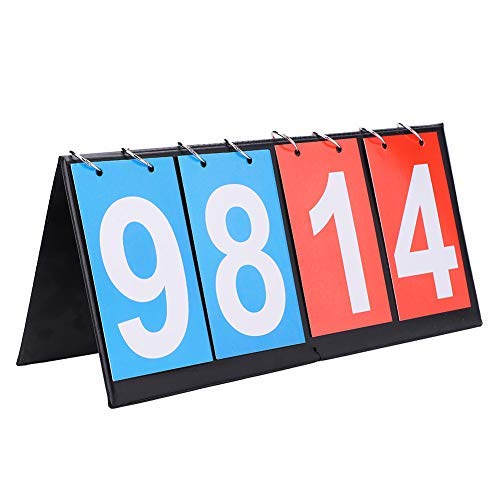 MAGT Tableaux Scores, Tableau de Bord Sportif à 4 Chiffres, Tabletop Multifonctions Scoreboard- Score Jeux Counter for Le Sport,