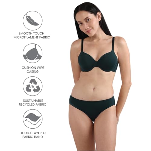 Image of Wacoal Women's Everyday Elegance|Padded|Wired|Full Cup|Everyday Wear|Smooth Finish|T-Shirt Bra