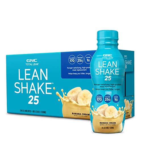 GNC Total Lean Lean Shake 25 - Banana Cream - 12 Bottles