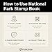 National Parks Stamp Book with Sticker Set: Passport-Sized National Park Book with Passport Stickers, Travel Planner, Map, and Parks Checklist Tracker