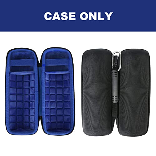 Co2Crea Hard Travel Case Replacement For Ultimate Ears Ue Boom 3 Portable Bluetooth Wireless Speaker (Black Case + Inside Lagoon Blue) #TOP1