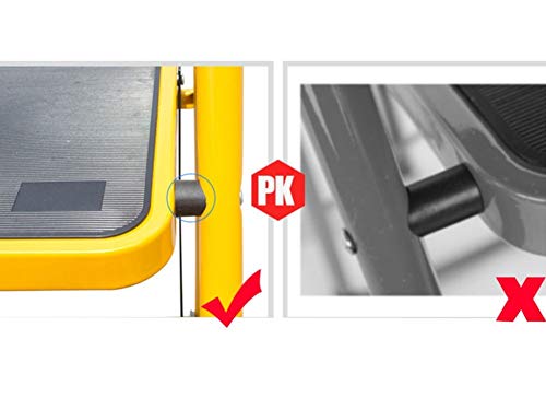 Tabouret escabeau pliable 2 marches compact et portable couleur jaune
