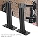 Gavigain 2Pcs Steel Barbell Holder,Stable and Resistant Save Space Weight Plate Rack for Gym Fitness Enthusiast