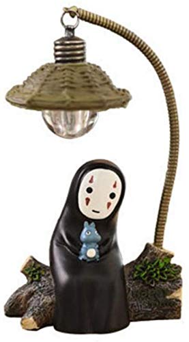 Spirited Away No Face Man Night Light Chi to Chihiro Table Desk Lamp Miyazaki Hayao Anime Kaonashi Children Gift Kids Toy Home Decor Craft Decorative Sleep Lamp