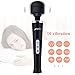 YEVIOR Wired Powerful Handheld Massager with 10 Pulse Settings Strong Vibration for Women,Personal Total Body Therapy Massager for Sports Recovery, Muscle Aches, Body Pain (Black)