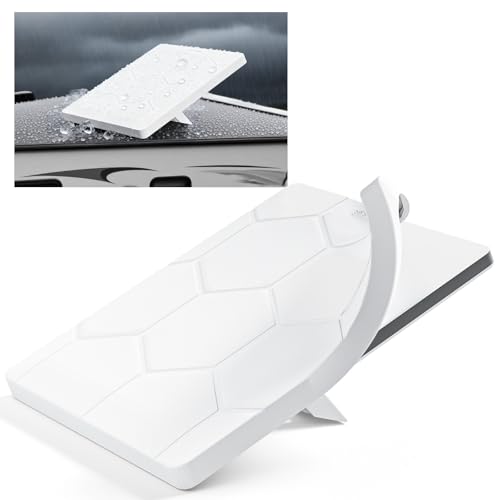 STARGEAR Starlink Mini Case Protective Cover, Hailproof Liquid Silicone Protective Case for Starlink Satellite Dish, Starlink Mini Accessories Waterproof Shockproof Portable for Outdoor Camping, White