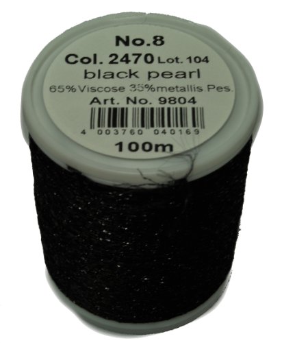 Hilo para máquina de coser Maderia Black Pearl miniatura 1