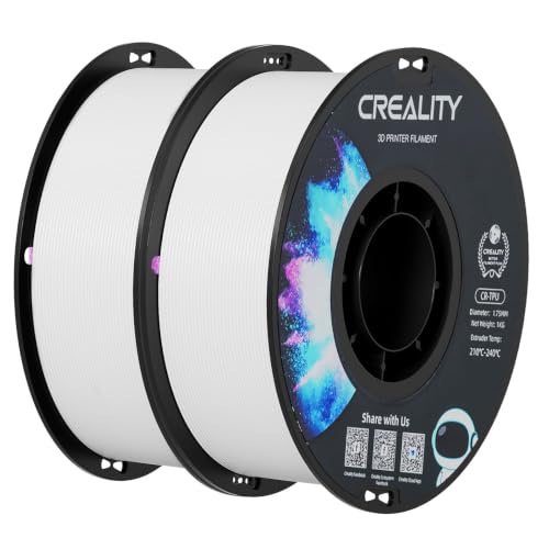 Image of Creality TPU Filament 1.75 2 kg, 95A 3D Printing Filament, High Hardness & Resilience, Soft Adhesive Material, Elastic, 1kg(2.2lbs) Flexible Filament 1.75mm, for 3D Printer