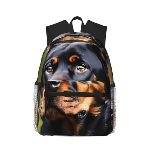 Sac à dos avec poches Rottweiler léger et ergonomique noir