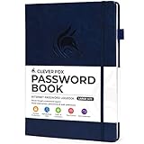 Clever Fox Password Book with tabs. Internet Address and Password Organizer Logbook with...