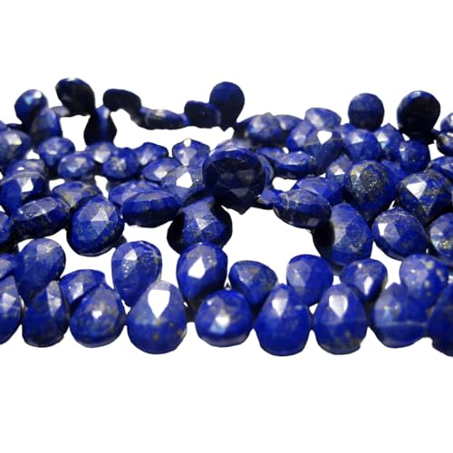 Perles de poire à facettes Lapis Lazuli bleu 7x10mm pour bijoux 4IN-8IN