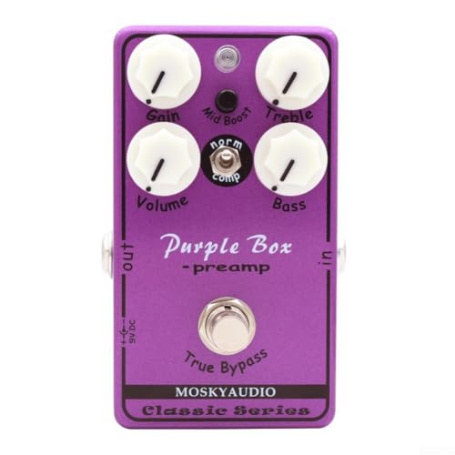 Preamp Overdrive Pedal Adjustable EQ ±15dB Boost