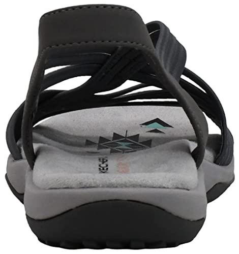 Skechers Skechers Women's Reggae Slim Simply Stretch Sandal, Grey, 6 M US