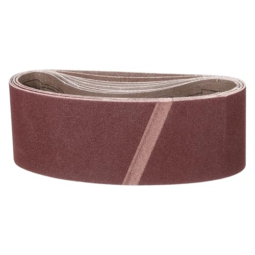Image of CoCud 76mm x 533mm Sanding Belt, 10 Pcs 180 Grit Knife Sharpener Belts Work Sharpening for Belt Sander Knife Carving Tool Metal Working