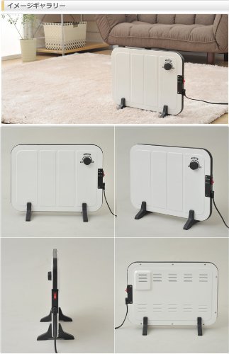 Amazon | 山善 ミニパネルヒーター(温度調節機能付) ホワイト DP-SB162
