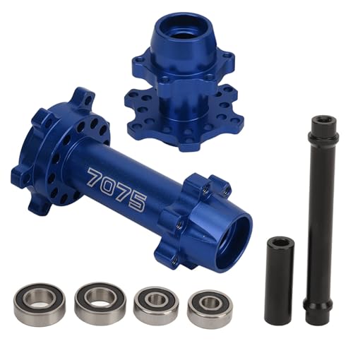 Moyeux hexagonaux de roue de moto RC LOSI 1/4 en aluminium bleu avant arrière