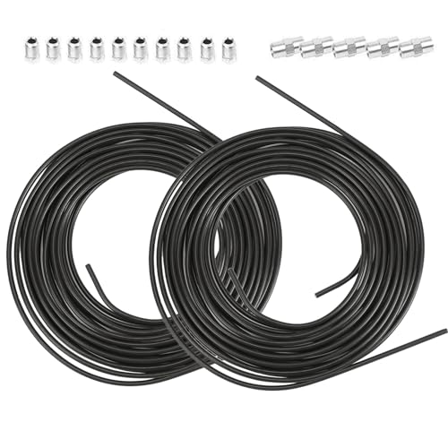 GEARMONSTER 2x 5m Bremsleitung Ø 4 75mm Stahl im Set + 10 Verschraubungen + 5 Verbinder M10 x 1 DIN 74 234 konform verkupfertes Stahl-Bremsrohr im Sortiment für Bördel F fuer Auto PKW Motorrad