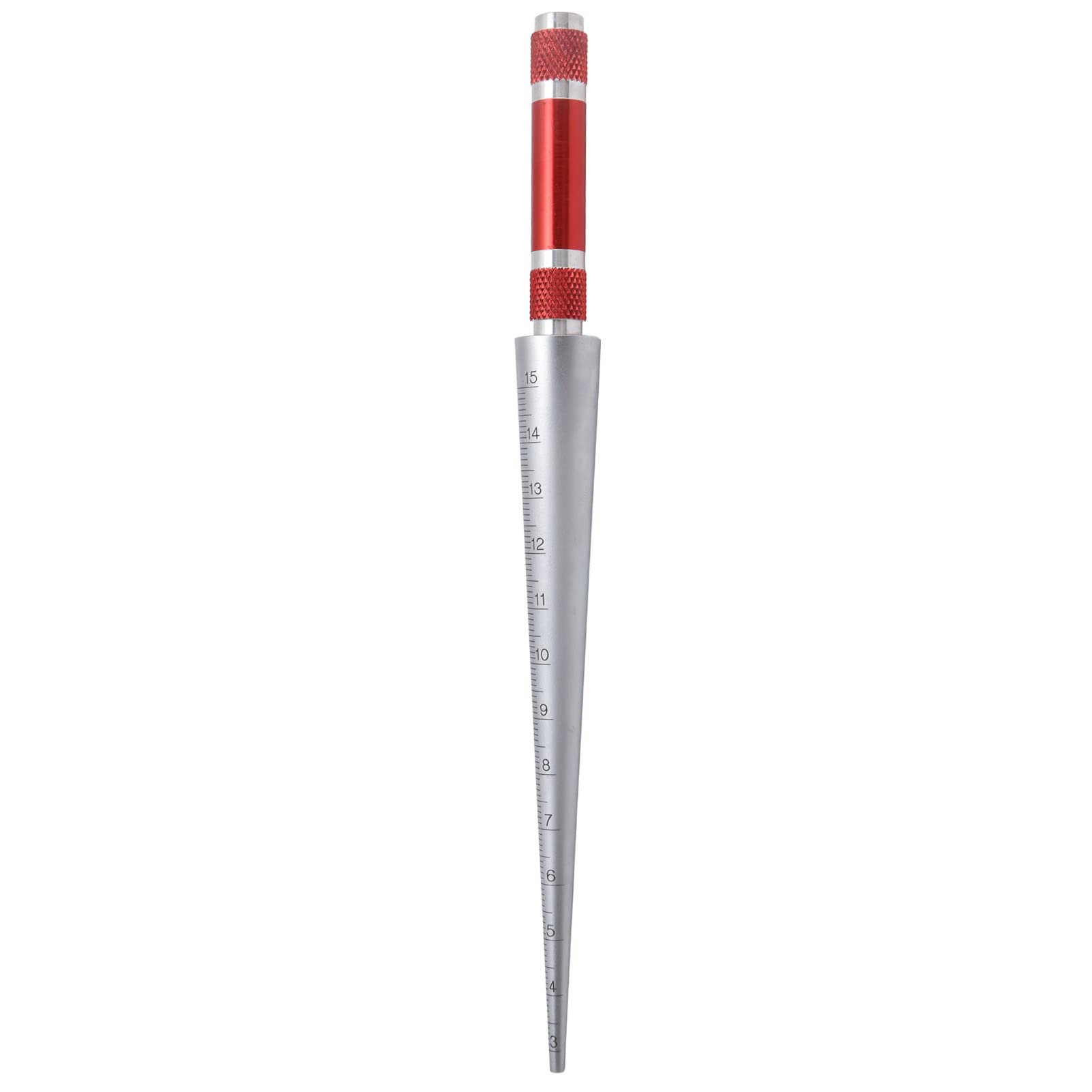Herramienta de medición del diámetro cónico de acero inoxidable de apertura Herramienta de medición de 3-15 mm Taller de bricolaje