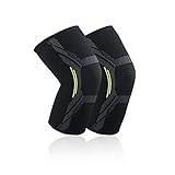 Tamaño: S / M / L / XL SVXGJ Rodilleras de Silicona Antideslizantes de Tejido 3D de 1 Pieza Protector de Manga de Rodilla estéreo elástico de Cuatro Lados Soporte de Seguridad Deportiva de Baloncesto, Negro, M