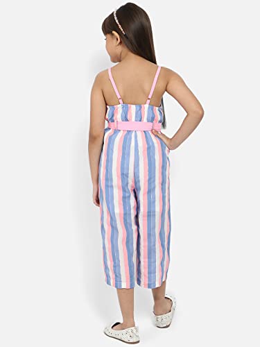 Image of Nautinati Girls Strappy Colourful Jumpsuit | Age 4-8 Years