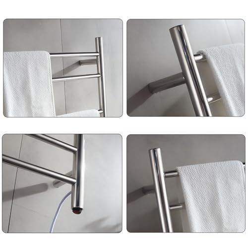 Toallero eléctrico de pared con 8 barras calefactoras e interruptor termostático 6