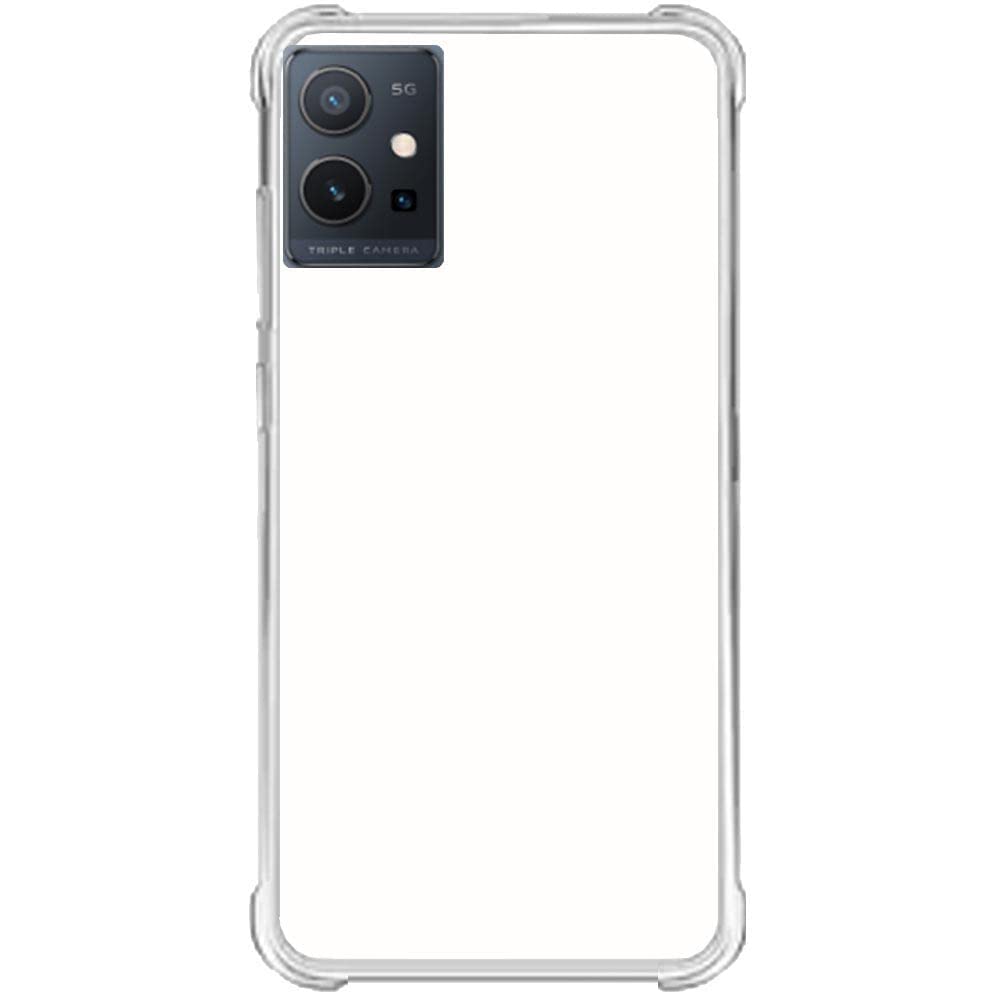 Image of COVERBLACK Transparent Rubber Back Cover for Vivo V2141 /vivo T1 5G - Transparent