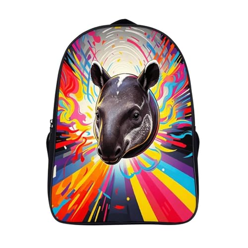 Cartables scolaires tapir et sacs d'école robustes 2 compartiments pour fille et garçon de 12 ans