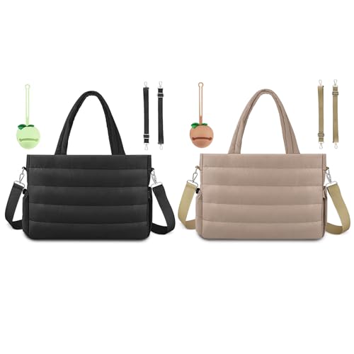 Image of KUBYA Diaper Bag Tote, Baby Diaper Tote Bags Crossbody Hospital Bag Travel Large Mommy Bag, with Silicone Pacifier Case