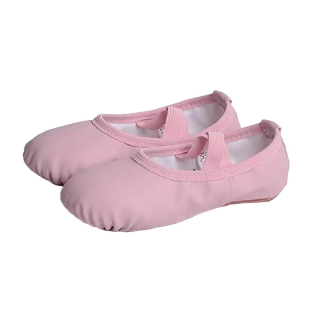 DMLAYHP Ballet Shoes Ballet Shoes Leather Size 32-40 Dance Wear Women's Slipper Kids(Pink,37)