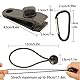 Feggizuli 10pcs Planenclips Schwerlast mit 10pcs Planenspanner mit Kugel, 10pcs Karabiner für Markisen Camping, Zeltclip Planenklammern, Linoleum Clip, Zelt Clips Kunststoff, Planenbefestigung Clips