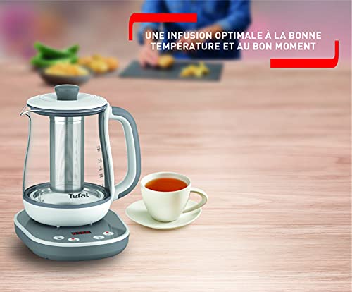 Tefal Bj551b10 Tastea Machine A Thé En Verre 1.5 . 8 Réglages. Panier A Thé Amovible Acier Inoxydable. Maintien Au Chaud. Base 360° - vue 3
