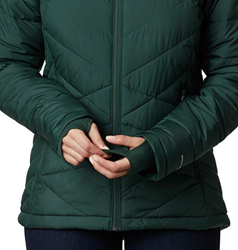 Image of Columbia Women's Omni-Heat Reflective Heavenly Hooded Hiking & Trekking Down Standard Length Jacket