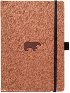 Dingbats - Wildlife Lined Extra Large Notebook, Grey Elephant, A4 - Hardcover - Cream 100gsm Ink-Proof Paper - Includes Elastic Closure & Bookmark
