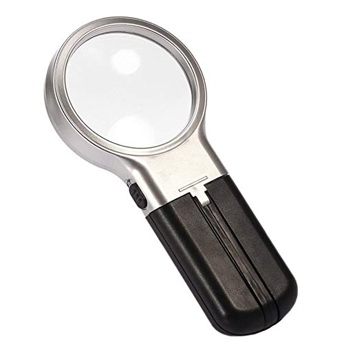 Loupe de bureau Vision Assist 3X, optique HD de précision et double LED intégrée - 3