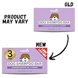 KELEBS Hundeshampoo Sensitiv | Fellpflege Hund | hundeshampoo welpen | Beruhigende natürliche Hunde Shampoo Seifenstücke | mit Lavendel Öl & Haferflocken | Vegan | 3er Pack (Lavender)
