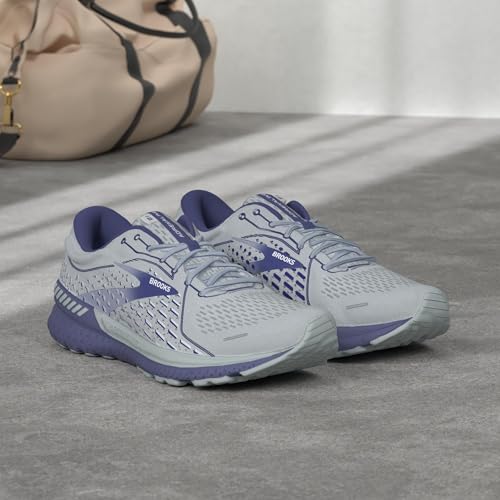 Brooks Brooks Men's Adrenaline GTS 21 Running Shoe - Grey/Blue - 9