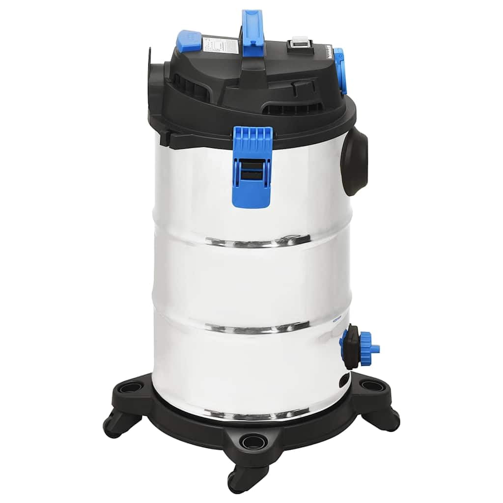 Aspirapolvere a umido e a secco, 1200 W, 30 l, in acciaio inox