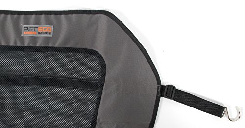 Emanuele Bianchi Design Barreira macia Petego Dog Kar, antracite com malha preta