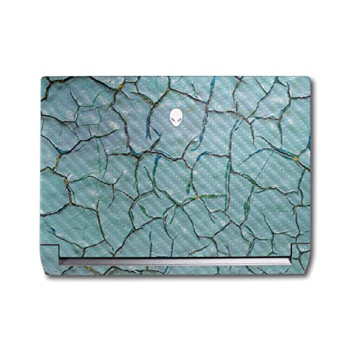 Image of MightySkins Carbon Fiber Skin Compatible With Alienware M17 R5 (2022) Full Wrap Kit - Chipped Paint | Protective, Durable Textured Carbon Fiber Finish | Easy To Apply & Change Styles | Made in the USA