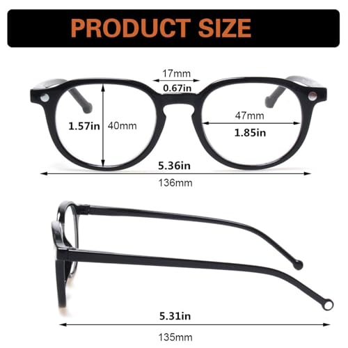 Image of 3 Pack Reading Glasses Spring Hinge Stylish Readers Black /Tortoise for Men and Women