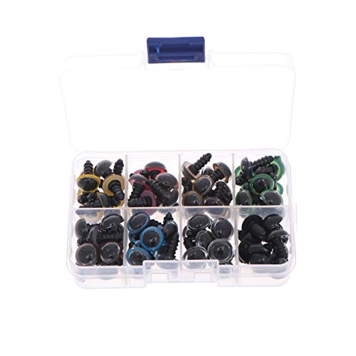 ARTIBETTER 80Pcs de Plástico de Segurança Olhos de Ursinho de Pelúcia Boneca de Olhos de Boneca Faze
