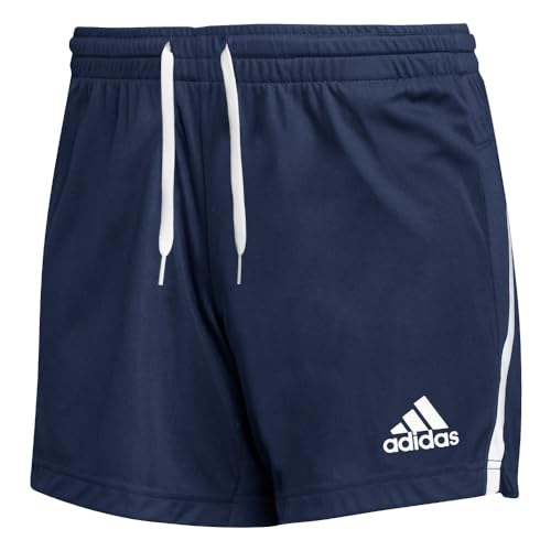 Short en tricot femme adidas Team Issue bleu marine et blanc taille XL
