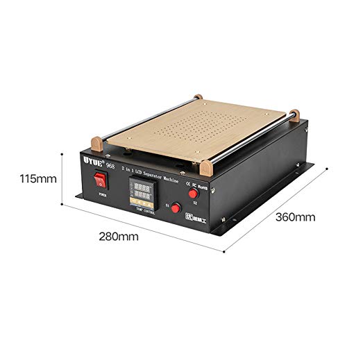 14 inch LCD Screen Separator Machine Touch Screen Digitizer Removal Built-in Vacuum Machine for Cell Phone, Tablet Glass LCD Screen Repair 110V-250V