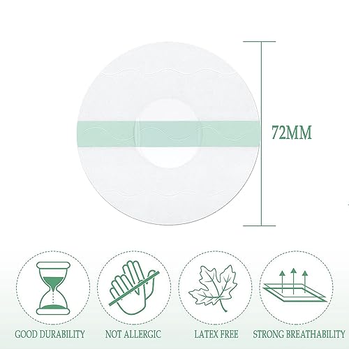 DAZISEN 15PCS Transparent Adhesive Patches - Freestyle Libre Sensor Covers Waterproof Breathable Sensor Patchs Glucose Monitor Patch for Swimming Bath