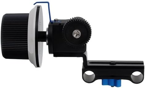 Fotodiox Pro Geared Follow Focus Drive Compatible with DSLR, Mirrorless, and Video Cameras fits Shoulder Supports, Stabilizers, and Video Rigs – Mounts on 15mm Rod Systems